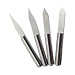 Engraving CNC carbide V shape end mills 3.175mmx10grad.x0.2mm